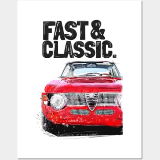 Alfa GTA retro car Posters and Art